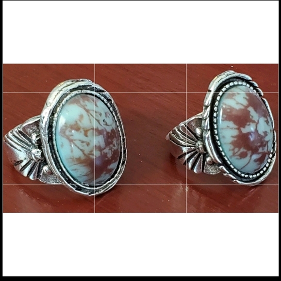 New turquoise colored rings size 5 and 8 available - Picture 2 of 5